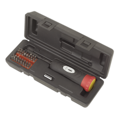 Premier Digital Torque Screwdriver Set 1/4"Sq Drive 2-10Nm 34pc