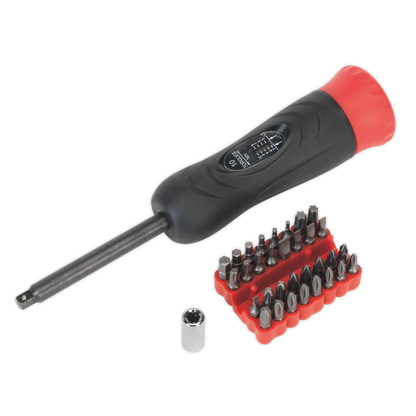 Premier Digital Torque Screwdriver Set 1/4"Sq Drive 2-10Nm 34pc