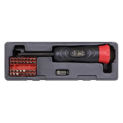 Premier Digital Torque Screwdriver Set 1/4"Sq Drive 2-10Nm 34pc