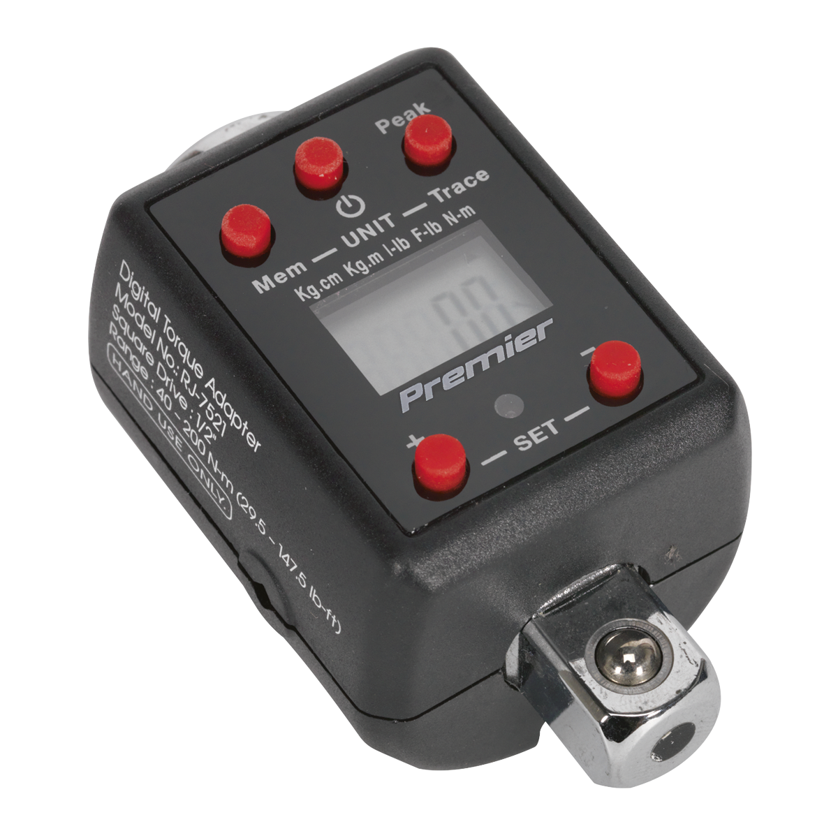 Premier Digital Torque Adaptor 1/2"Sq Drive 40-200Nm