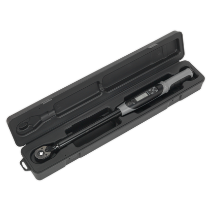 Premier Black Digital Torque Wrench with Angle Function 1/2"Sq Drive 20-200Nm