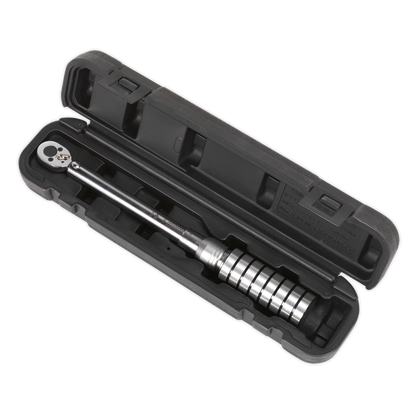 Premier Calibrated Micrometer Style Torque Wrench 1/4"Sq Drive 4-20Nm