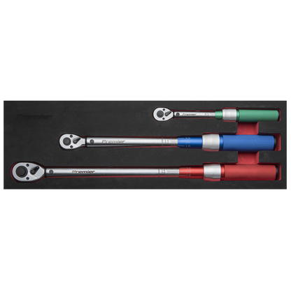 Premier Calibrated Micrometer Torque Wrench Set 3pc
