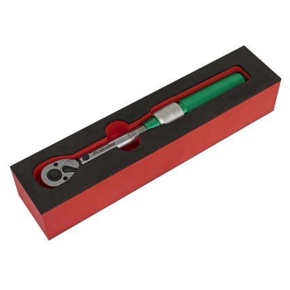 Premier Calibrated Micrometer Torque Wrench 1/4"Sq Drive 5-25Nm