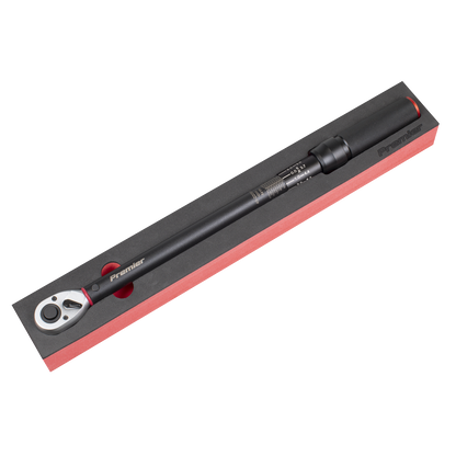 Torque Wrench Micrometer 1/2"Sq Drive Calibrated 40-220Nm - Premier Black