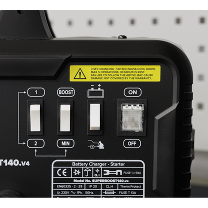 12/24V Starter/Charger 140/21A 230V