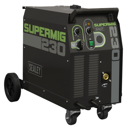 Professional Gas/Gasless MIG Welder with Binzel® Euro Torch 230A 230V