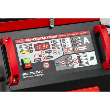 6/12/24V Battery Starter/Charger 750A
