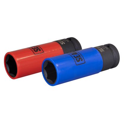 Alloy Wheel Impact Socket Set 1/2"Sq Drive 2pc