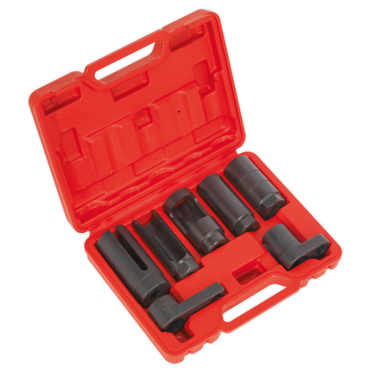 Oxygen Sensor Socket Set 3/8" & 1/2"Sq Drive 7pc