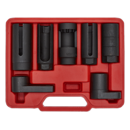 Oxygen Sensor Socket Set 3/8" & 1/2"Sq Drive 7pc