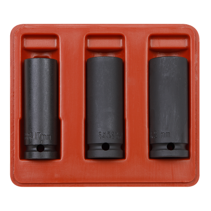 Deep Impact Socket Set 1/2"Sq Drive 3pc