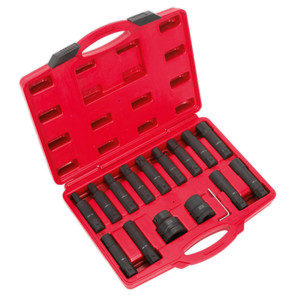 Impact Hex, TRX-Star* & TRX-Star* Female Socket Bit Set 3/4" & 1"Sq Drive 16pc