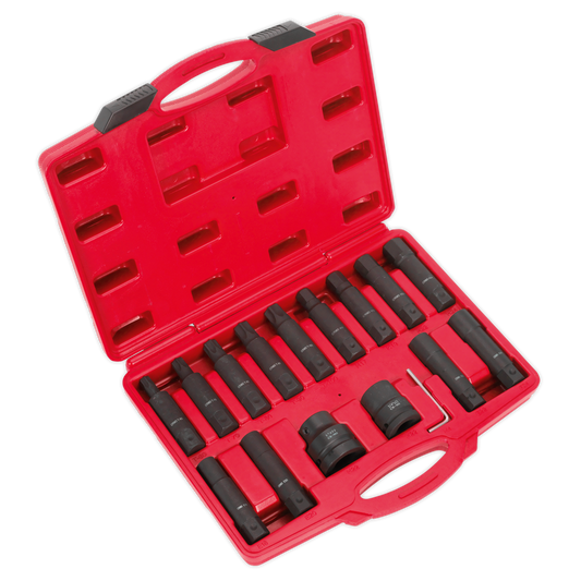 Impact Hex, TRX-Star* & TRX-Star* Female Socket Bit Set 3/4" & 1"Sq Drive 16pc
