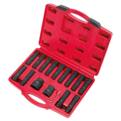 Impact Hex, TRX-Star* & TRX-Star* Female Socket Bit Set 3/4" & 1"Sq Drive 16pc