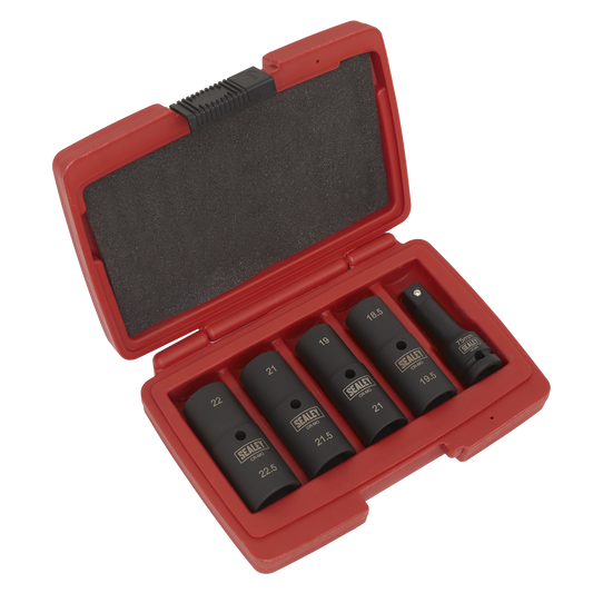 Double Ended Impact Socket Set 1/2"Sq Drive 5pc