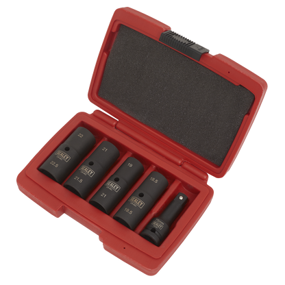 Double Ended Impact Socket Set 1/2"Sq Drive 5pc