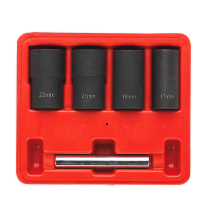 Locking Wheel Nut Removal Set 1/2"Sq Drive 5pc