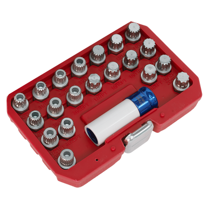 Locking Wheel Nut Key Set for BMW & Mini 21pc