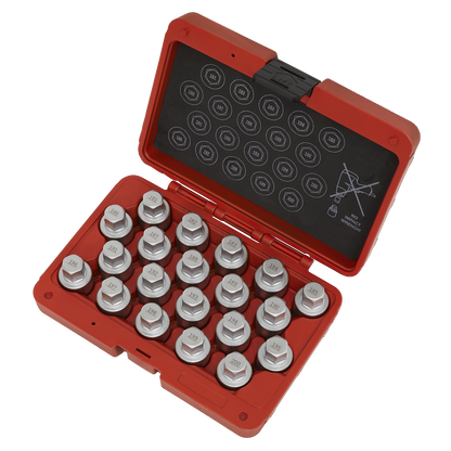 Locking Wheel Nut Key Set for Vauxhall-C 20pc