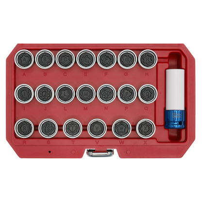 Locking Wheel Nut Key Set for Audi 21pc