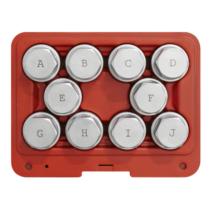 Locking Wheel Nut Key Set for Land Rover 10pc