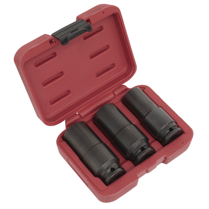 Deep Weighted Impact Socket Set 1/2"Sq Drive 3pc