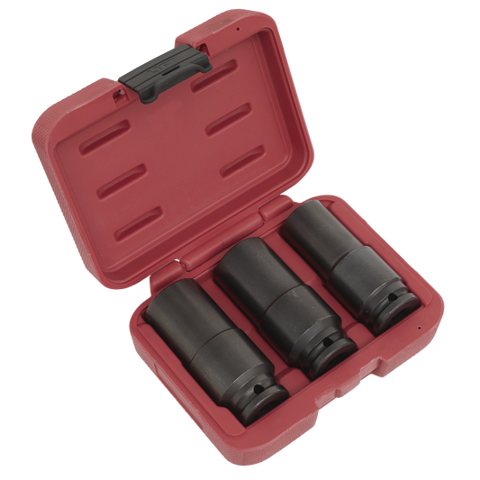 Deep Weighted Impact Socket Set 1/2"Sq Drive 3pc
