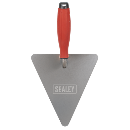 Stainless Steel Triangular Brick Trowel with Rubber Handle 180mm
