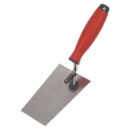 Stainless Steel Filler Trowel with Rubber Handle 140mm
