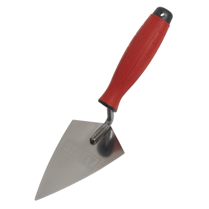 Stainless Steel Sharp Pointing Trowel with Rubber Handle 140mm