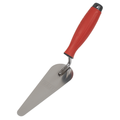 Stainless Steel Narrow Gauging Trowel with Rubber Handle 160mm
