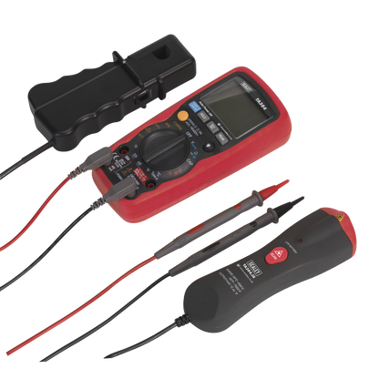15-Function Digital Automotive Multimeter with Inductive Coupler/Infrared Temperature Probe