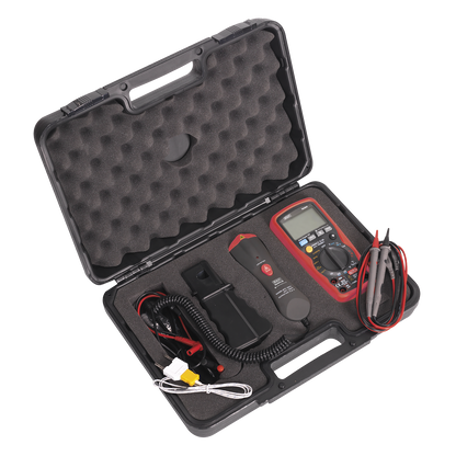 15-Function Digital Automotive Multimeter with Inductive Coupler/Infrared Temperature Probe