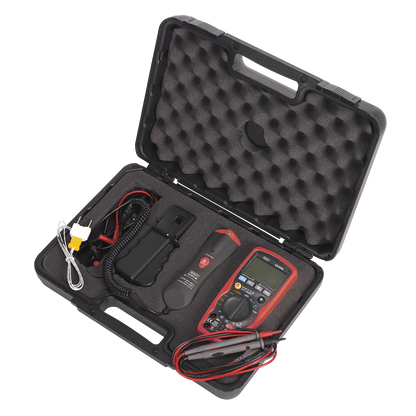 15-Function Digital Automotive Multimeter with Inductive Coupler/Infrared Temperature Probe