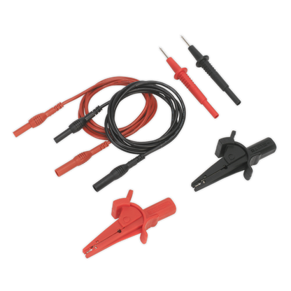 Automotive Test Lead & Crocodile Clip Set 6pc