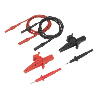 Automotive Test Lead & Crocodile Clip Set 6pc