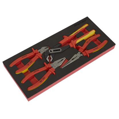 Premier Insulated Pliers Set with Tool Tray 4pc - VDE Approved