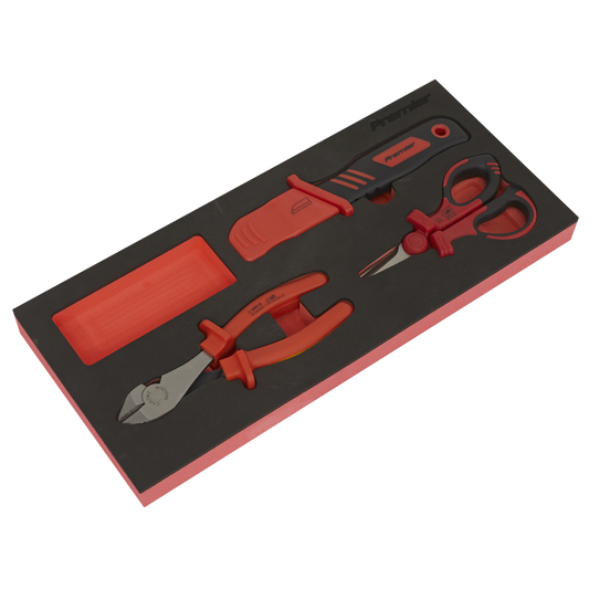 Premier Insulated Cutting Set with Tool Tray 3pc - VDE Approved