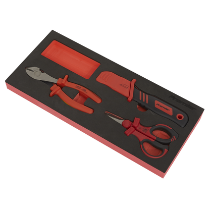 Premier Insulated Cutting Set with Tool Tray 3pc - VDE Approved