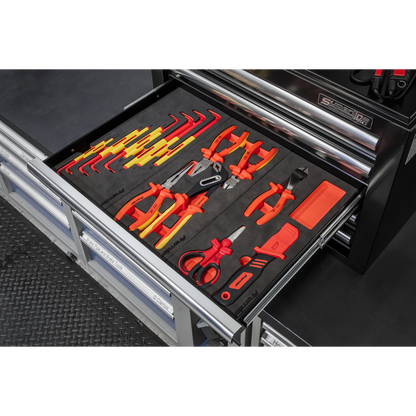Insulated Tool Kit with 7 Drawer Rollcab 63pc