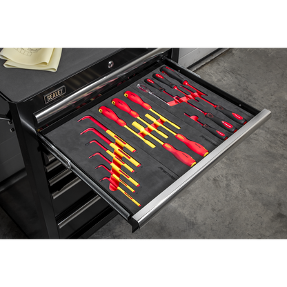 Insulated Tool Kit with 7 Drawer Rollcab 63pc