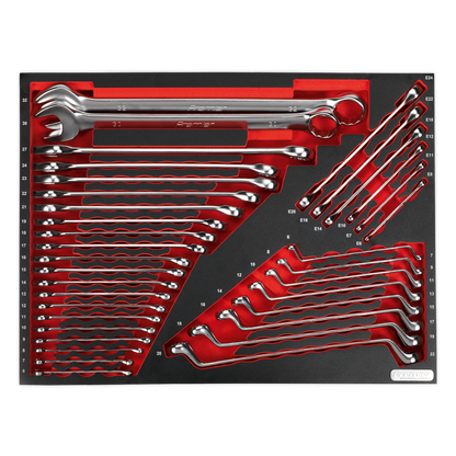Premier Platinum Spanner Set with Tool Tray 35pc