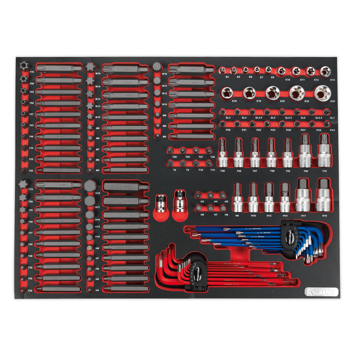 Premier Platinum Specialised Bit & Socket Set with Tool Tray 177pc