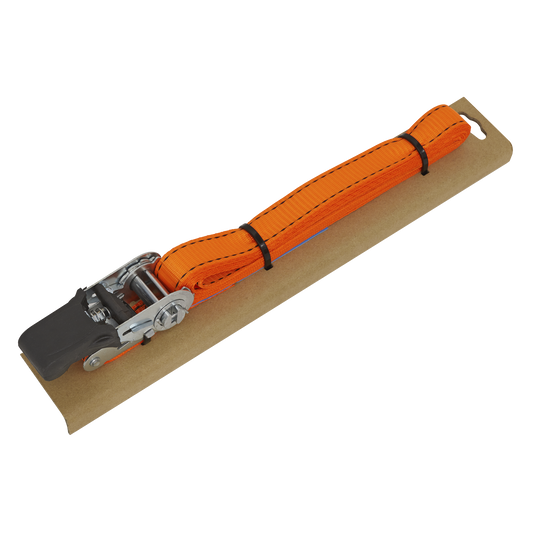 Ratchet Strap Polyester Webbing with Corner Protector 25mm x 5m 600kg Breaking Strength