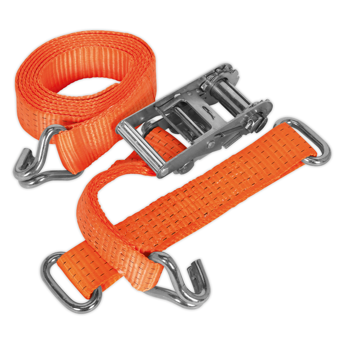 Steel Wheel Car Transporter Ratchet Strap 50mm x 3m 4500kg Breaking Strength