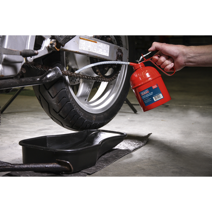 Metal Oil Can with Flexible Spout 1000ml