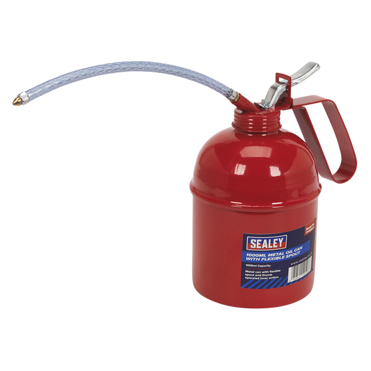 Metal Oil Can with Flexible Spout 1000ml