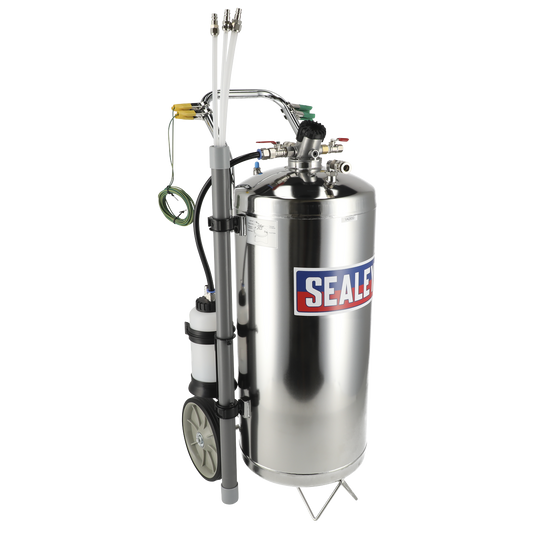 Air Operated Stainless Steel Fuel Drainer 40L