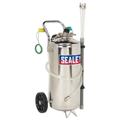 Air Operated Stainless Steel Fuel Drainer 40L